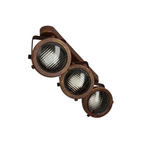 Frodo Lampa Sufitowa Listwa 3X40W Gu10 Rdzawy Candellux