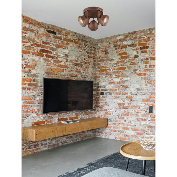 Frodo Lampa Sufitowa Plafon 3X40W Gu10 Rdzawy Candellux