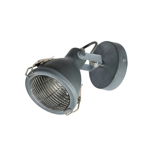 Crodo Lampa Kinkiet 1X40W E14 Szary Candellux