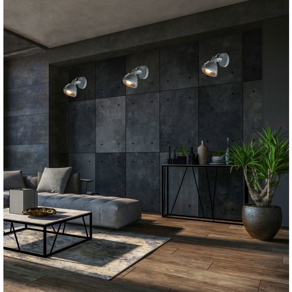 Crodo Lampa Kinkiet 1X40W E14 Szary Candellux