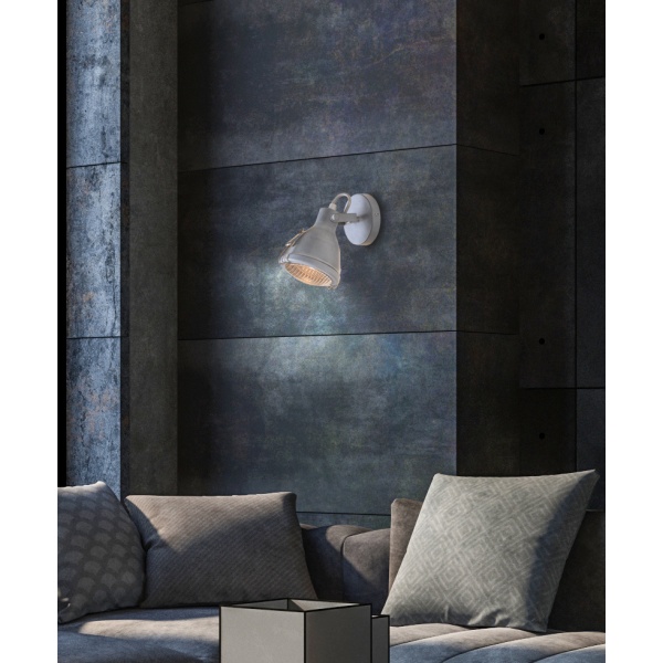 Crodo Lampa Kinkiet 1X40W E14 Szary Candellux