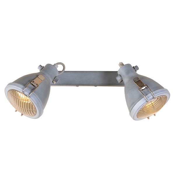 Crodo Lampa Sufitowa Listwa 2X40W E14 Szary Candellux