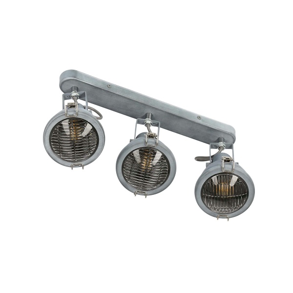 Crodo Lampa Sufitowa Listwa 3X40W E14 Szary Candellux