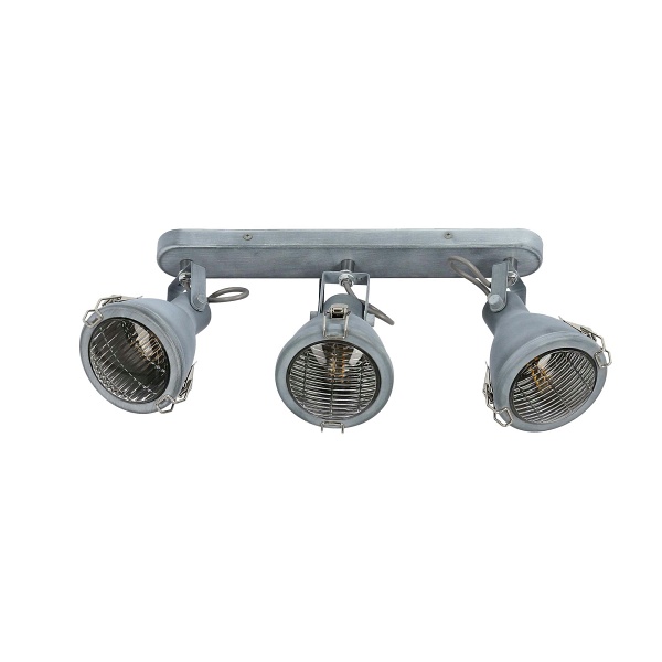 Crodo Lampa Sufitowa Listwa 3X40W E14 Szary Candellux