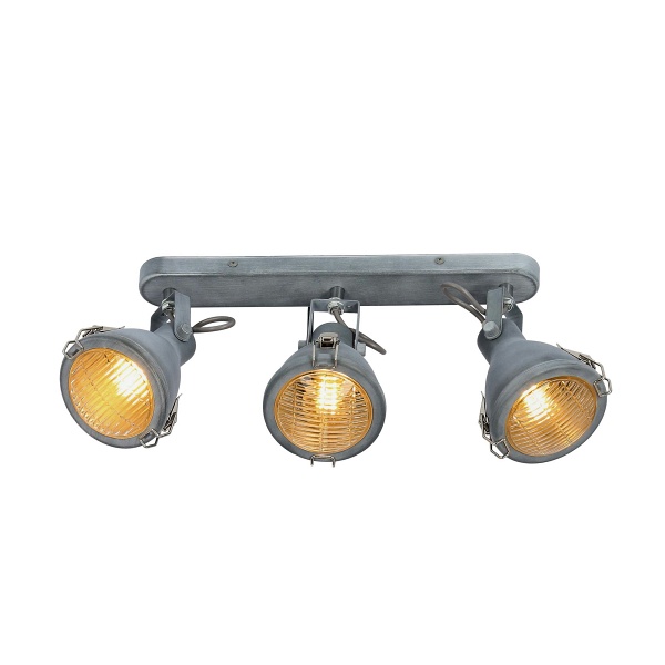 Crodo Lampa Sufitowa Listwa 3X40W E14 Szary Candellux