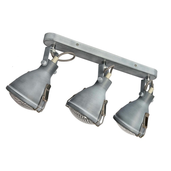 Crodo Lampa Sufitowa Listwa 3X40W E14 Szary Candellux