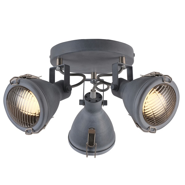 Crodo Lampa Sufitowa Plafon 3X40W E14 Szary Candellux