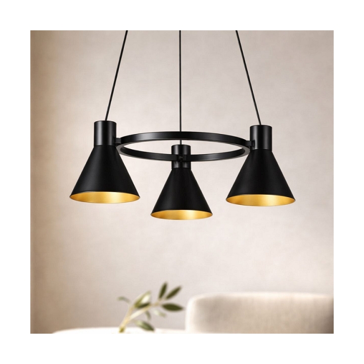 Lampa wisząca More czarna matowa 3x40w - Candellux