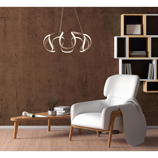 Douglas Lampa Wisząca 56 38W Led Brązowy 4000K Apeti Candellux