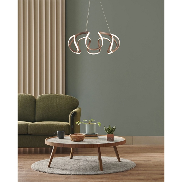 Douglas Lampa Wisząca 56 38W Led Brązowy 4000K Apeti Candellux