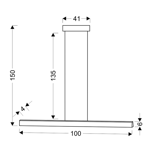 Coconut Lampa Wisząca 100X8 28W Led Brązowy 4000K Apeti Candellux
