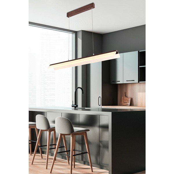 Curacoa Lampa Wisząca 100X16 33W Led Brązowy 4000K Apeti Candellux