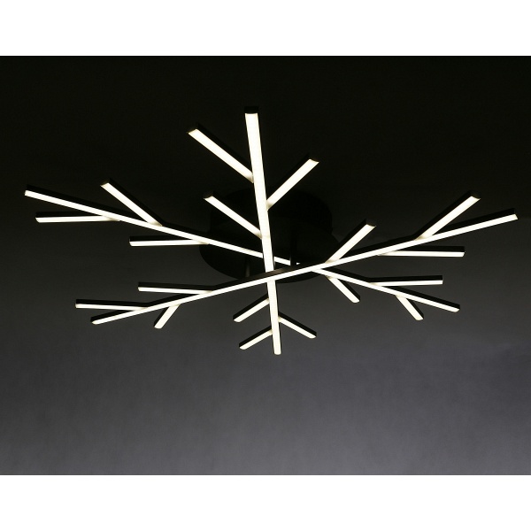 Samos Lampa Sufitowa Plafon 70 40W Led Czarny 4000K Apeti Candellux