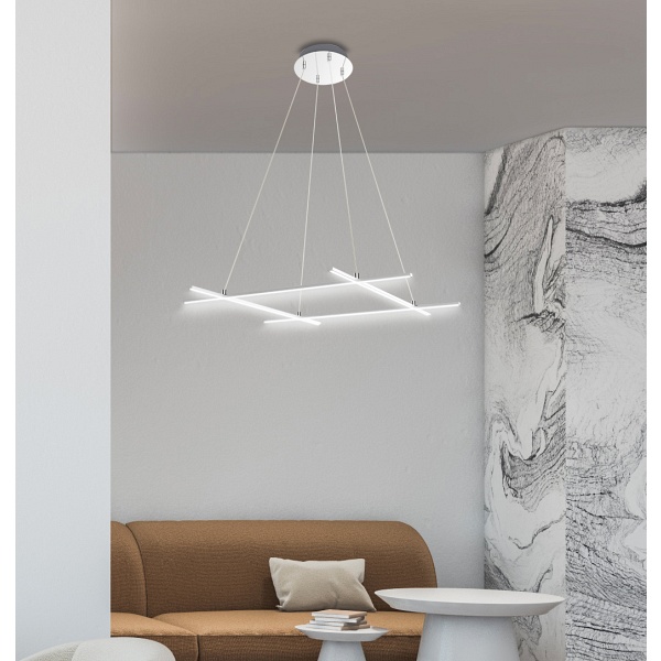 Andros Lampa Wisząca 70X70 40W Led Srebrny 4000K Apeti Candellux