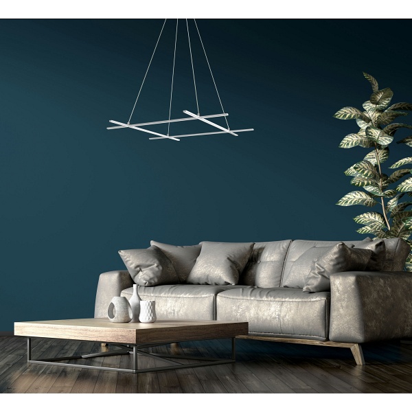 Andros Lampa Wisząca 70X70 40W Led Srebrny 4000K Apeti Candellux