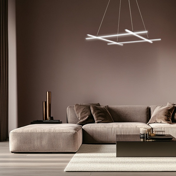 Andros Lampa Wisząca 70X70 40W Led Srebrny 4000K Apeti Candellux