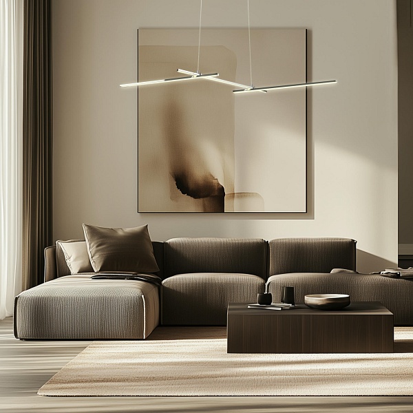 Thasos Lampa Wisząca 103X23 23W Led Chromowy 4000K Apeti Candellux