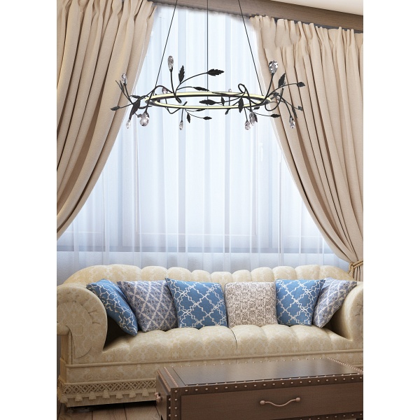 Giaros Lampa Wisząca 65 36W Led Czarny 4000K Apeti Candellux