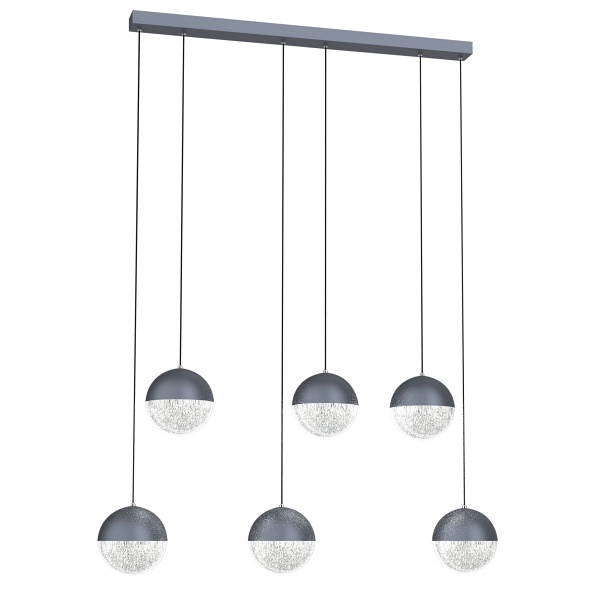 Furni Lampa Wisząca 6X5W Led Szary 4000K Apeti Candellux