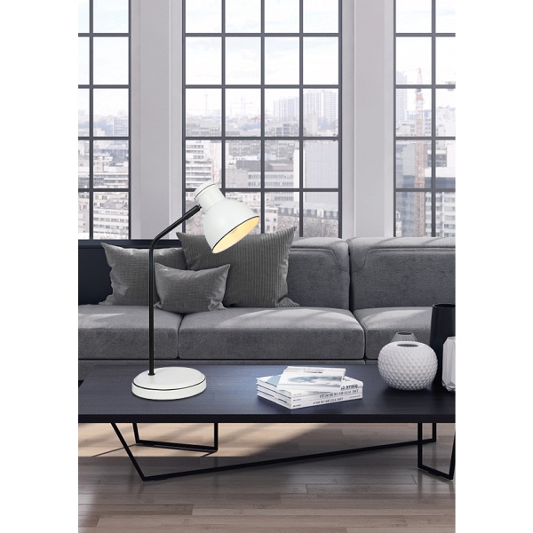 Zumba Lampka Gabinetowa Sztyca Prosta 1X40W E14 Biały+Czarny Candellux