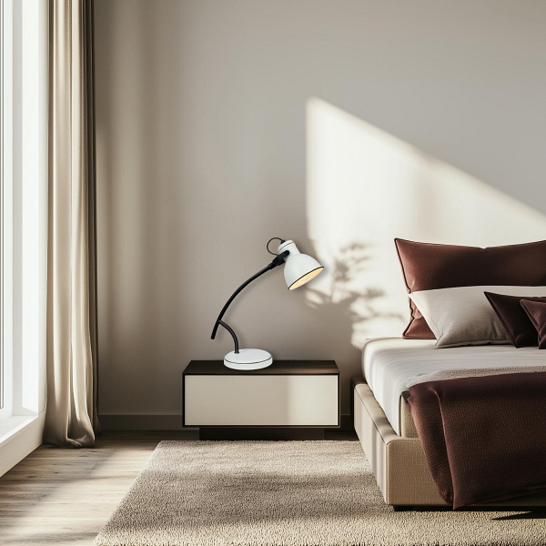 Zumba Lampka Gabinetowa Sztyca Skos 1X40W E14 Biały+Czarny Candellux