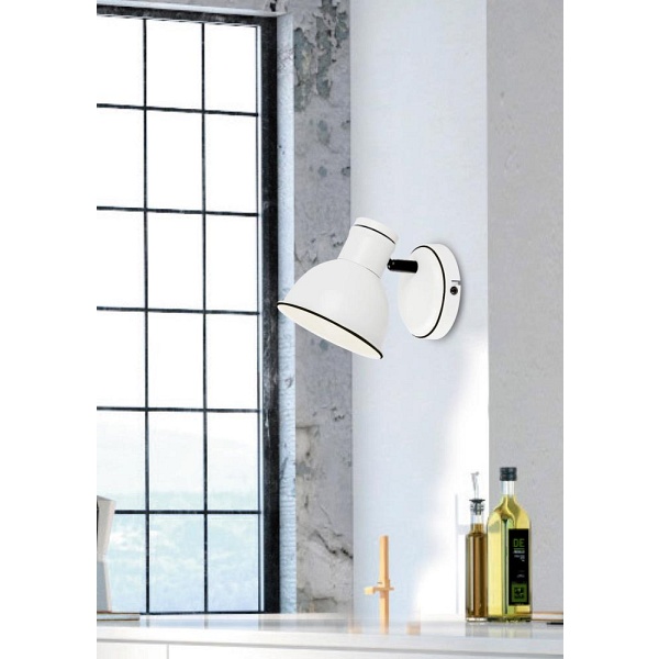 Zumba Kinkiet 1X40W E14 Biały+Czarny Candellux