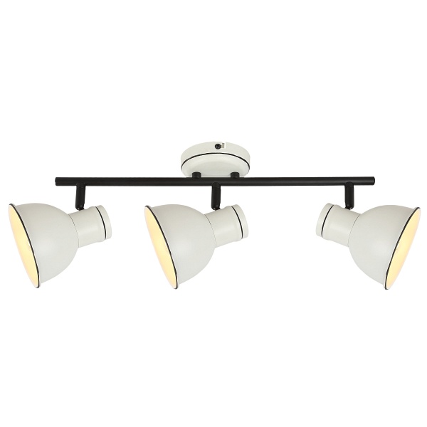 Zumba Lampa Sufitowa Listwa 3X40W E14 Biały+Czarny Candellux