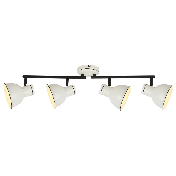 Zumba Lampa Sufitowa Listwa 4X40W E14 Biały+Czarny Candellux