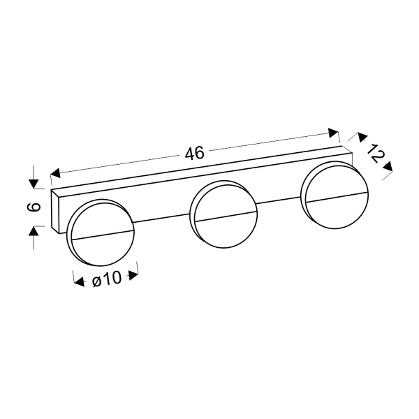 Sing Kinkiet 3X3W Led Białāy 4000K Candellux