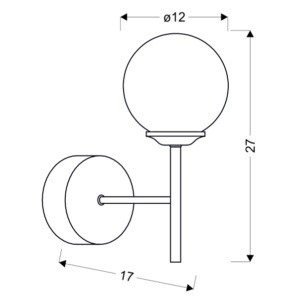 Best 2 Kinkiet 1X40W E14 Chrom Candellux