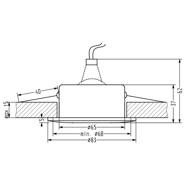 Sh-12 Oprawa Stropowa Hermeyczna Czarna Ip65 Candellux