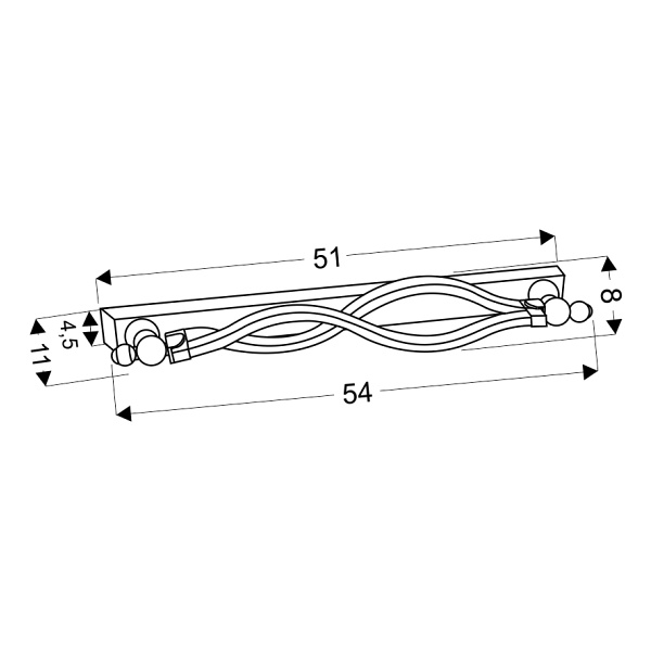 Lampa Esse Kinkiet 12W Led 4000K Biały Candellux