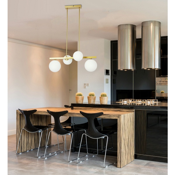 Kama Lampa Wisząca 4X28W G9 Mosiądz Candellux