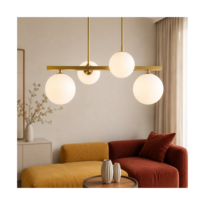 Lampa wisząca Kama mosiądz 4x28w - Candellux