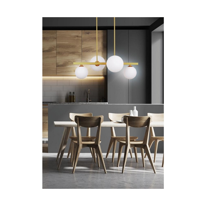Lampa wisząca Kama mosiądz 4x28w - Candellux