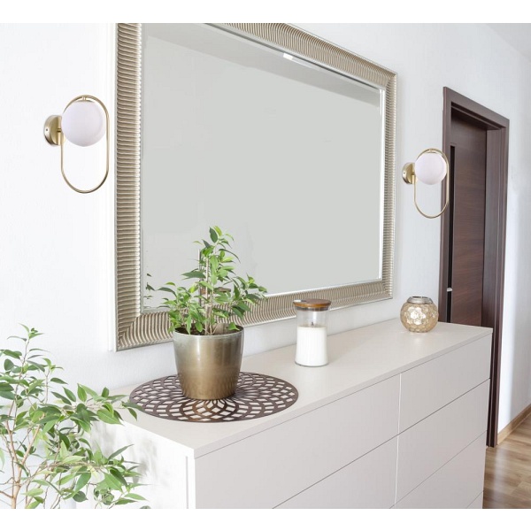 Cordel Kinkiet 1X28W G9 Ring Mosiądz Candellux