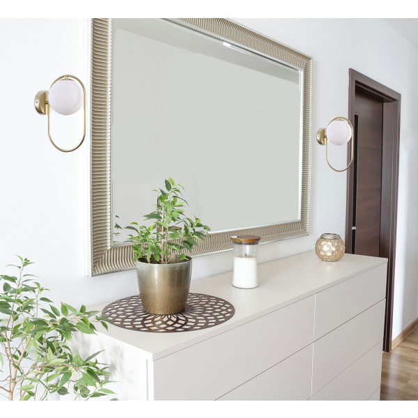 Cordel Kinkiet 1X28W G9 Ring Mosiądz Candellux