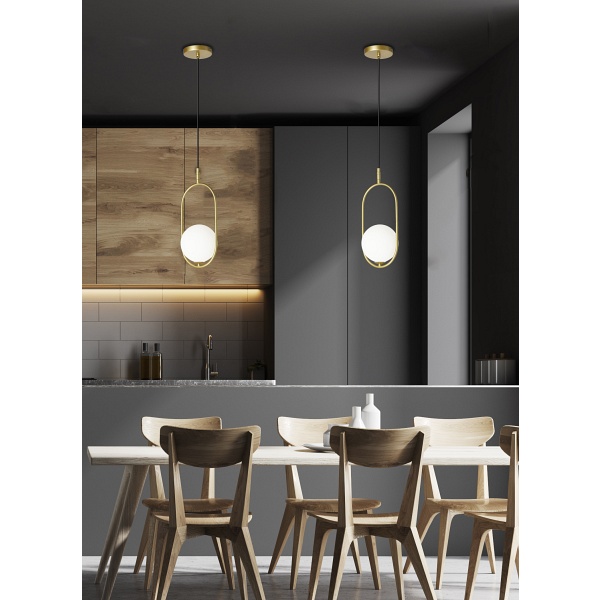 Cordel Lampa Wisząca 1X28W G9 Mosiądz Candellux