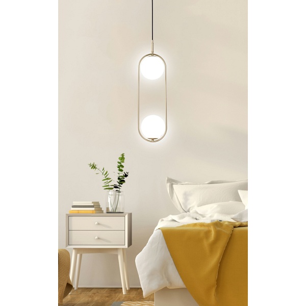 Cordel Lampa Wisząca 2X28W G9 Mosiądz Candellux