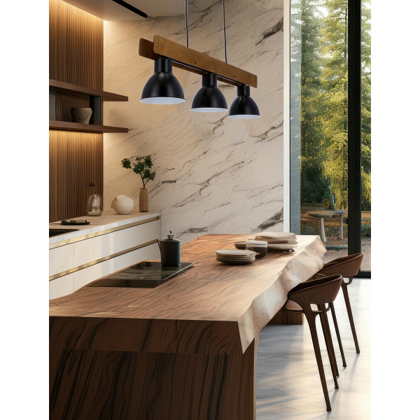 Vario Lampa Wisząca 3X60W E27 Czarny Candellux