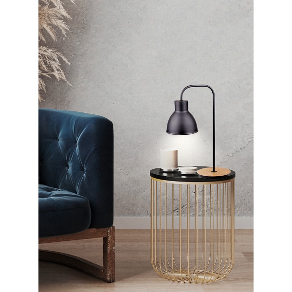 Vario Lampka Gabinetowa 1X60W E27 Czarny Candellux