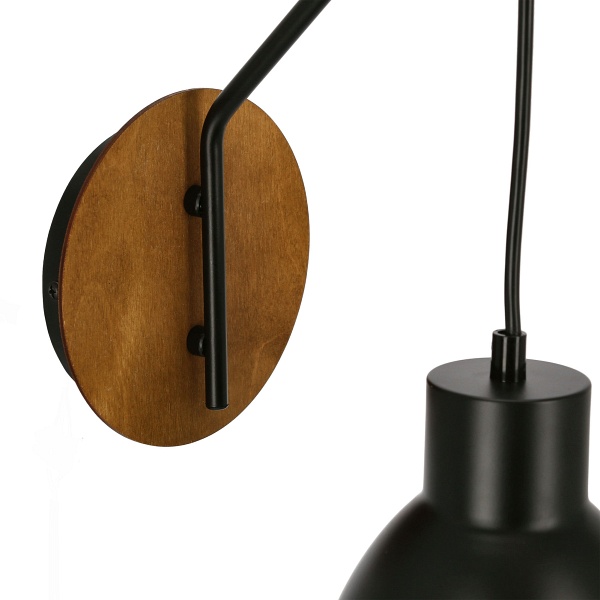 Vario Lampa Kinkiet 1X60W E27 Czarny Candellux