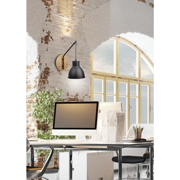 Vario Lampa Kinkiet 1X60W E27 Czarny Candellux