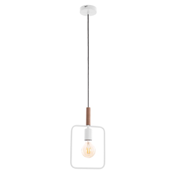 Frame Lampa Wisząca 1X60W E27 Biały Candellux