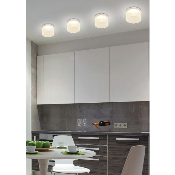 Lampa Sufitowa Tuba 1X50W Gu10 Mrożony Śr. 7,8 Cm Candellux