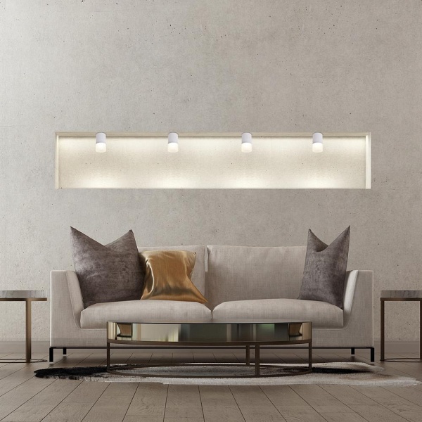 Lampa Sufitowa Tuba 1X50W Gu10 Mrożony+Szary Śr. 6,4 Cm Candellux