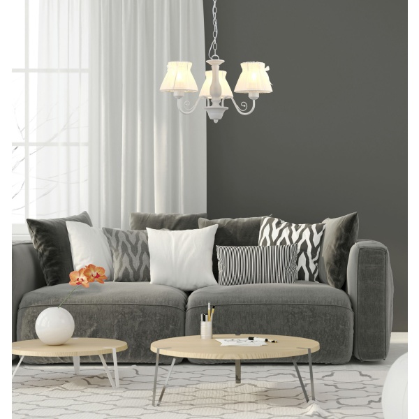 Zefir Lampa Wisząca 3X40W E27 Biały Candellux