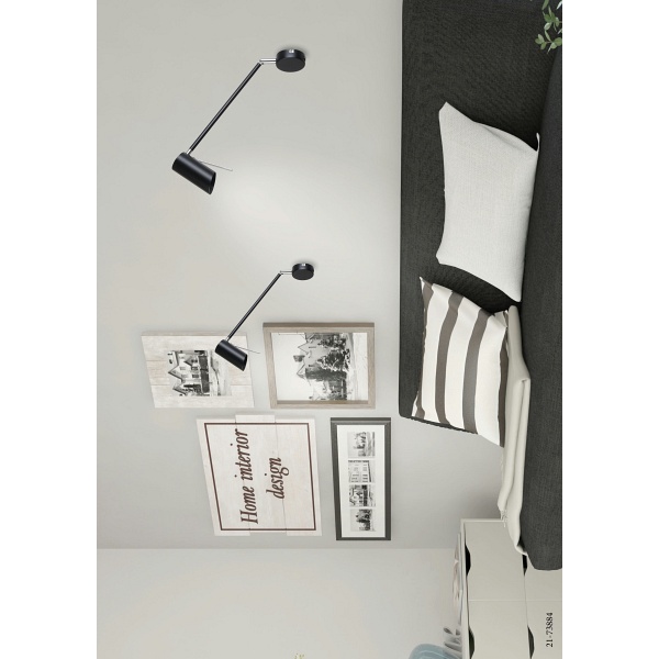 Milly Kinkiet 1X40W Gu10 Czarny Matowy Candellux