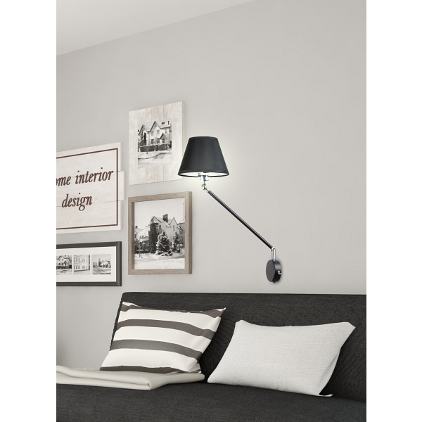 Filly Kinkiet 1X40W E27 Czarny Matowy Candellux