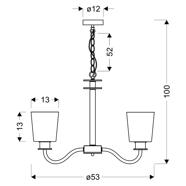 Schubert Lampa Wisząca 3X40W E27 Czarny Candellux
